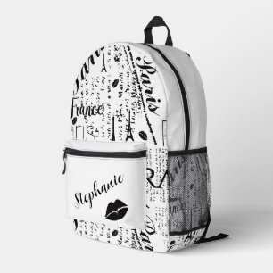 Sac À Dos Imprimé Chic Paris inspiré avec des accents graphiques aud