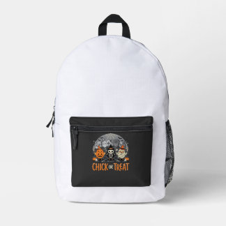 Sac À Dos Imprimé Chick or Treat Mignon Design de Cimetière Hallowee