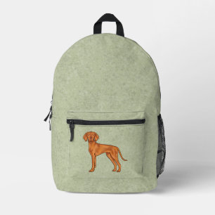 Sac À Dos Imprimé Chien de pointeur de dessin animé mignon Vizsla ho