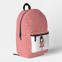 Chiffre À Bâtons Fille Et En vichy