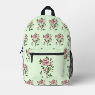 Sac À Dos Imprimé Chinoiserie Pink Peony