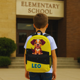 Sac À Dos Imprimé Chiot sur mon pack