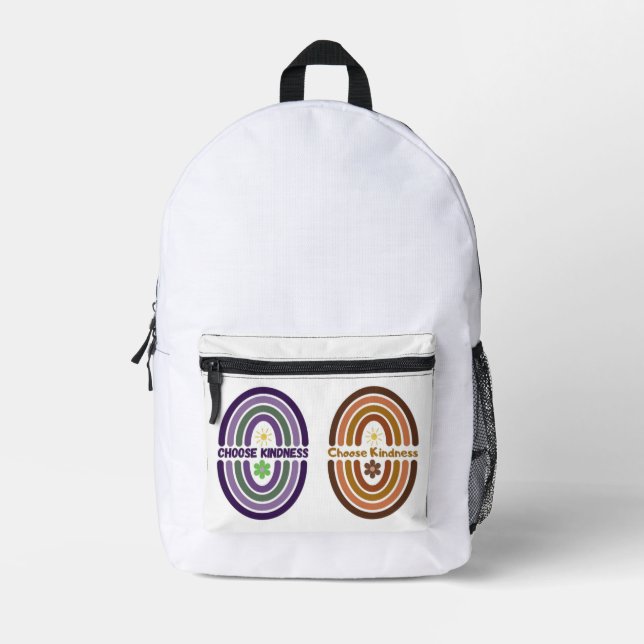 Sac À Dos Imprimé Choisissez la gentillesse. Rendre le monde plus do (Recto)