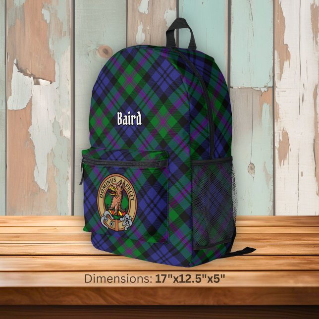 Sac À Dos Imprimé Cimier du clan Baird sur tartan (Créateur téléchargé)