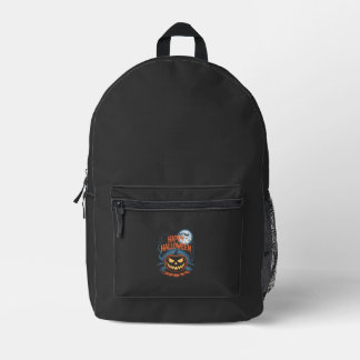 Sac À Dos Imprimé Citrouille d'Halloween effrayante Jack O