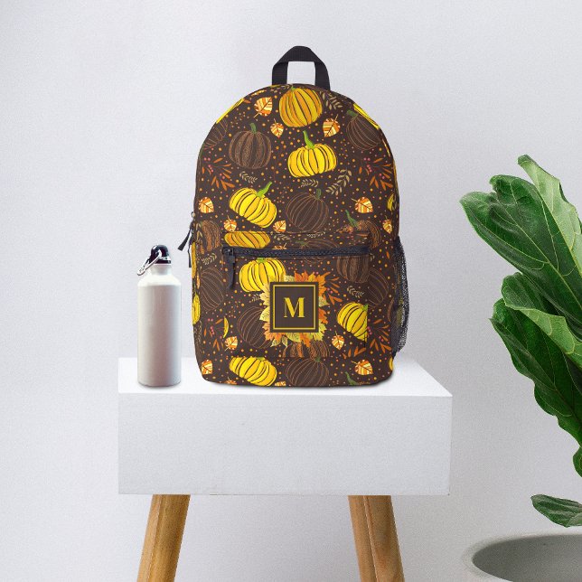 Sac À Dos Imprimé Citrouilles Automne Récolte Motif (Créateur téléchargé)