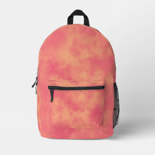 Sac À Dos Imprimé Clair tempête, effet Cloud motif Peach