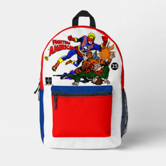 Sac À Dos Imprimé Classic 'Fighting American' Comic Backpack 