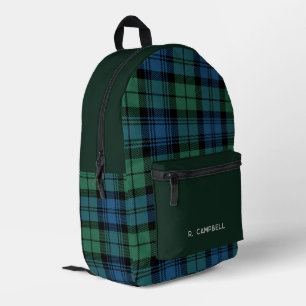 Sac À Dos Imprimé Classic Plaid Personnalisé Campbell Tartan