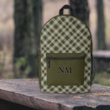 Classic Sage Green Plaid Personnalisé