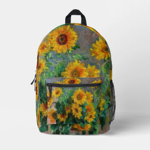 Sac À Dos Imprimé Claude Monet - Bouquet de tournesols