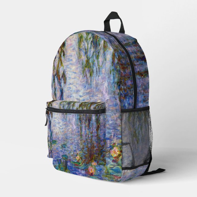 Sac À Dos Imprimé Claude Monet - Lys d'eau (Coin arrière droit)