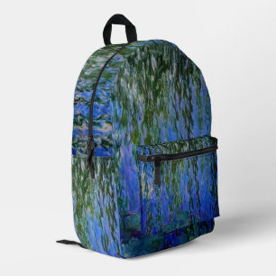 Sac À Dos Imprimé Claude Monet - Nymphéas avec saule pleureur