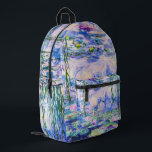 Sac À Dos Imprimé Claude Monet - Nymphéas / Nymphéas 1919<br><div class="desc">Nymphéas (W.1852) - Claude Monet,  Huile sur toile,  1916-1919</div>