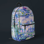 Sac À Dos Imprimé Claude Monet - Nymphéas / Nymphéas 1919<br><div class="desc">Nymphéas (W.1852) - Claude Monet,  Huile sur toile,  1916-1919</div>