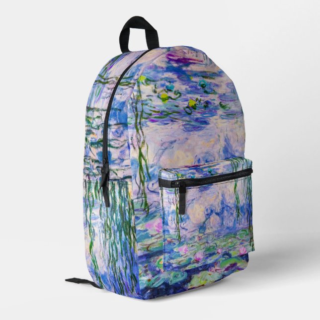 Sac À Dos Imprimé Claude Monet - Nymphéas / Nymphéas 1919 (Coin arrière gauche)