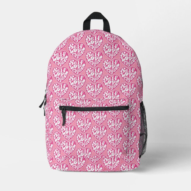 Sac À Dos Imprimé Club d'Amour de Soi (Recto)