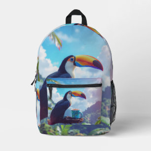 SAC À DOS IMPRIMÉ COCOA LOVE - TOUCAN