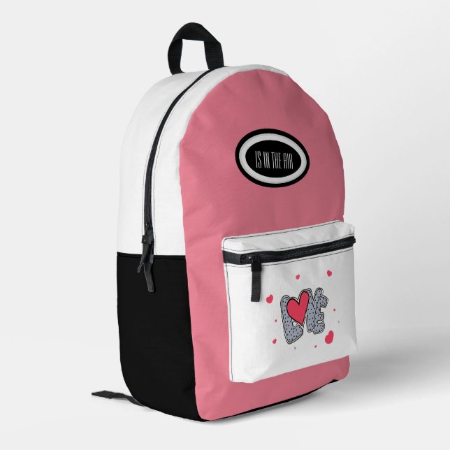 Sac à dos imprimé Coeurs (Coin arrière gauche)