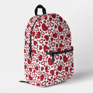 Sac À Dos Imprimé Cœurs Roses Rouges Motif Minimaliste Saint-Valenti