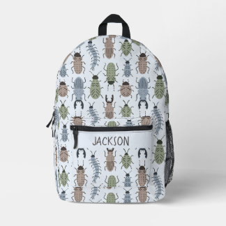 Sac À Dos Imprimé Coléoptère Insecte Animal Garçons Bleu Randonnée