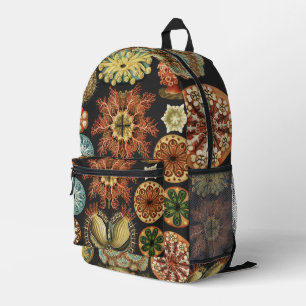Sac À Dos Imprimé Collage d'art de la vie marine nautique d'Ernst Ha