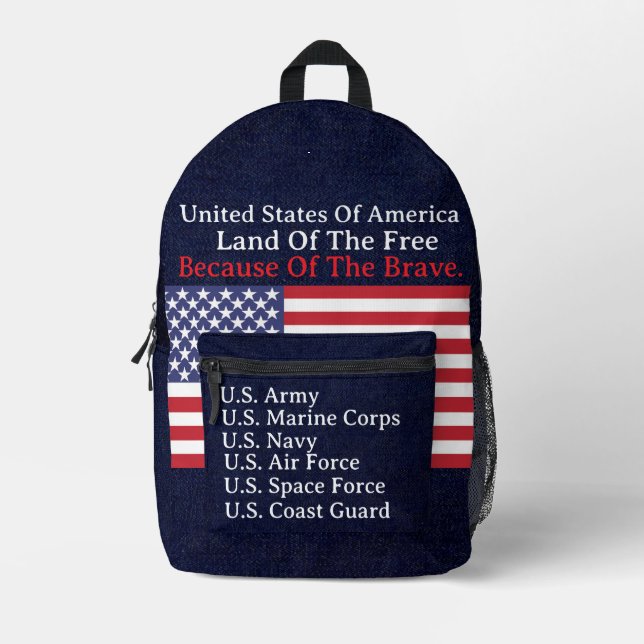 Sac À Dos Imprimé Collection de cadeaux militaires - (Recto)