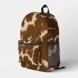 Sac À Dos Imprimé Collection de Cuir Faux Vache Elégante Populaire