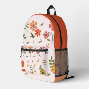 Sac À Dos Imprimé collection de fleurs