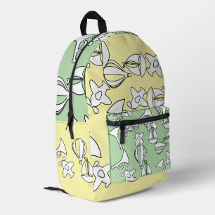 Sac À Dos Imprimé Collection de jouets Enfants Jaune Kinder Vert