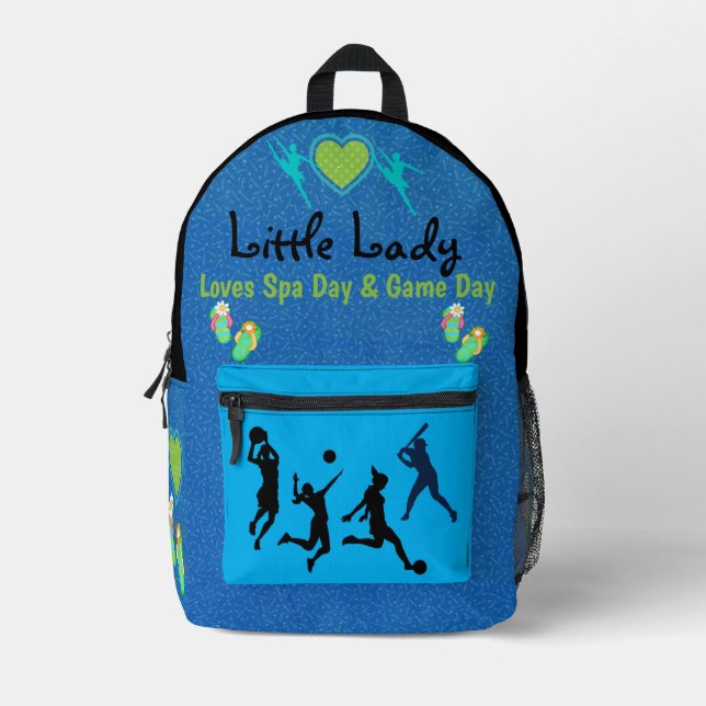 Sac À Dos Imprimé Collection d'expressions pour enfants - Fille (Recto)