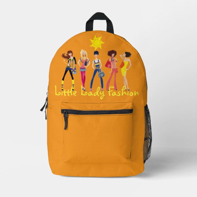 Sac À Dos Imprimé Collection d'expressions pour enfants : Filles  (Recto)
