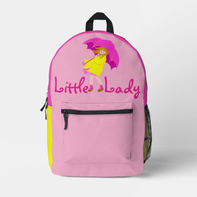 Sac À Dos Imprimé Collection d'expressions pour enfants : Filles  (Recto)