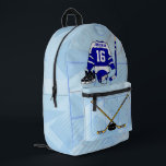 Sac À Dos Imprimé Collection Kids Ice Hockey<br><div class="desc">Nous pouvons créer ce design dans n'importe quel jeu de couleurs, il suffit de nous contacter AVANT d'acheter via le lien demander au concepteur pour discuter des changements que vous avez besoin. Grand design pour le jeune joueur de hockey, Ce design présente un arrière - plan de blues design moderne...</div>