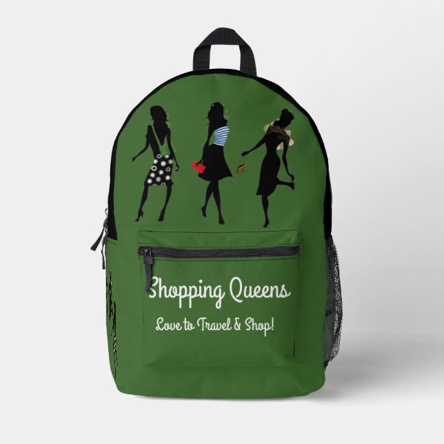 Sac À Dos Imprimé Collection Shopping Queen - Dames  (Recto)