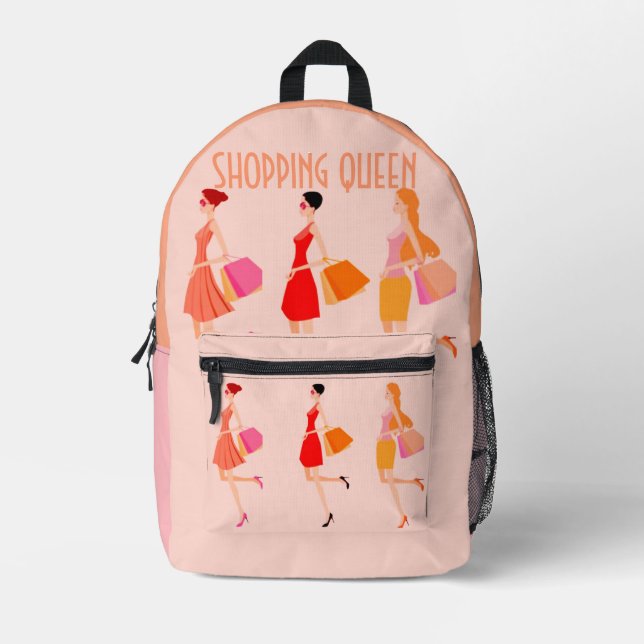 Sac À Dos Imprimé Collection Shopping Queen : Dames  (Recto)