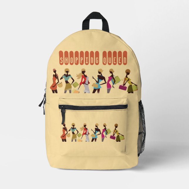 Sac À Dos Imprimé Collection Shopping Queen : Dames  (Recto)