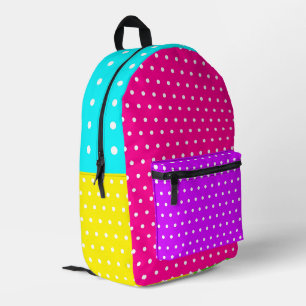 Sac À Dos Imprimé Colorblock Polka Dot - Un éclat audacieux de plais