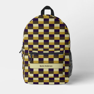 Sac À Dos Imprimé Combinaison de couleur brun doré