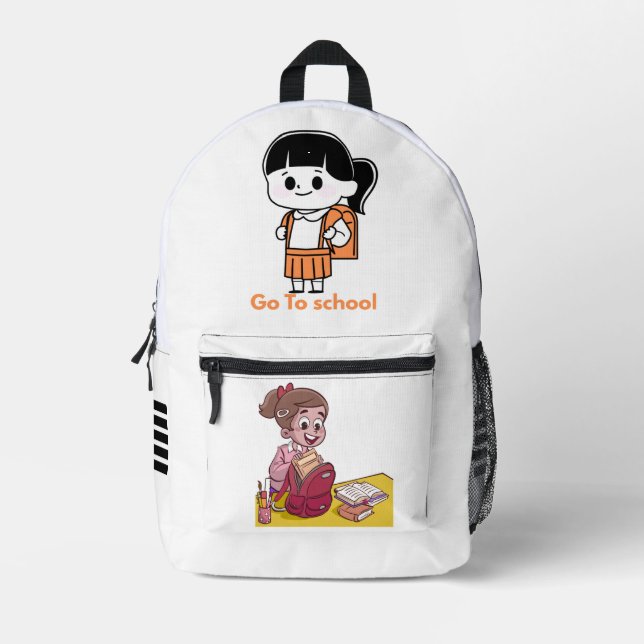 Sac À Dos Imprimé Compagnon du petit apprenant" (Recto)