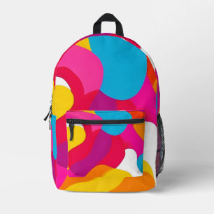 Sac À Dos Imprimé Conception abstraite dans les couleurs dynamiques