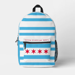 Sac À Dos Imprimé Conception avec le drapeau de chicago, variante pl