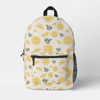 Sac À Dos Imprimé Conception botanique fraîche au citron