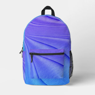 Sac À Dos Imprimé Conception de Contour Violet à Indigo brossé