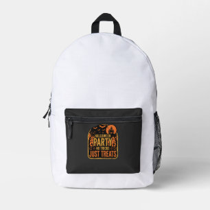 Sac À Dos Imprimé Conception de fête d'Halloween pas de tours juste 