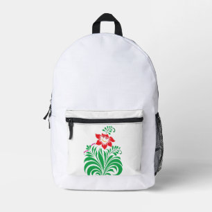 Sac À Dos Imprimé Conception de fleurs florales ornementales – Éléga