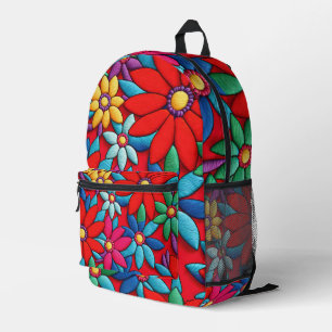 Sac À Dos Imprimé Conception de marguerite brodée
