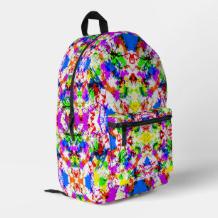 Sac À Dos Imprimé Conception de peinture éclaboussée colorée mignonn
