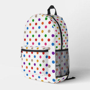Sac À Dos Imprimé Conception de points colorés arc-en-ciel de couleu