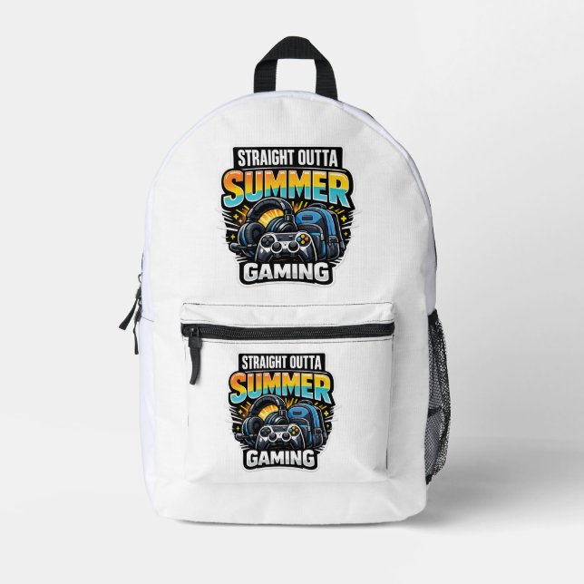 Sac À Dos Imprimé Conception de rentrée scolaire pour les gamers (Recto)